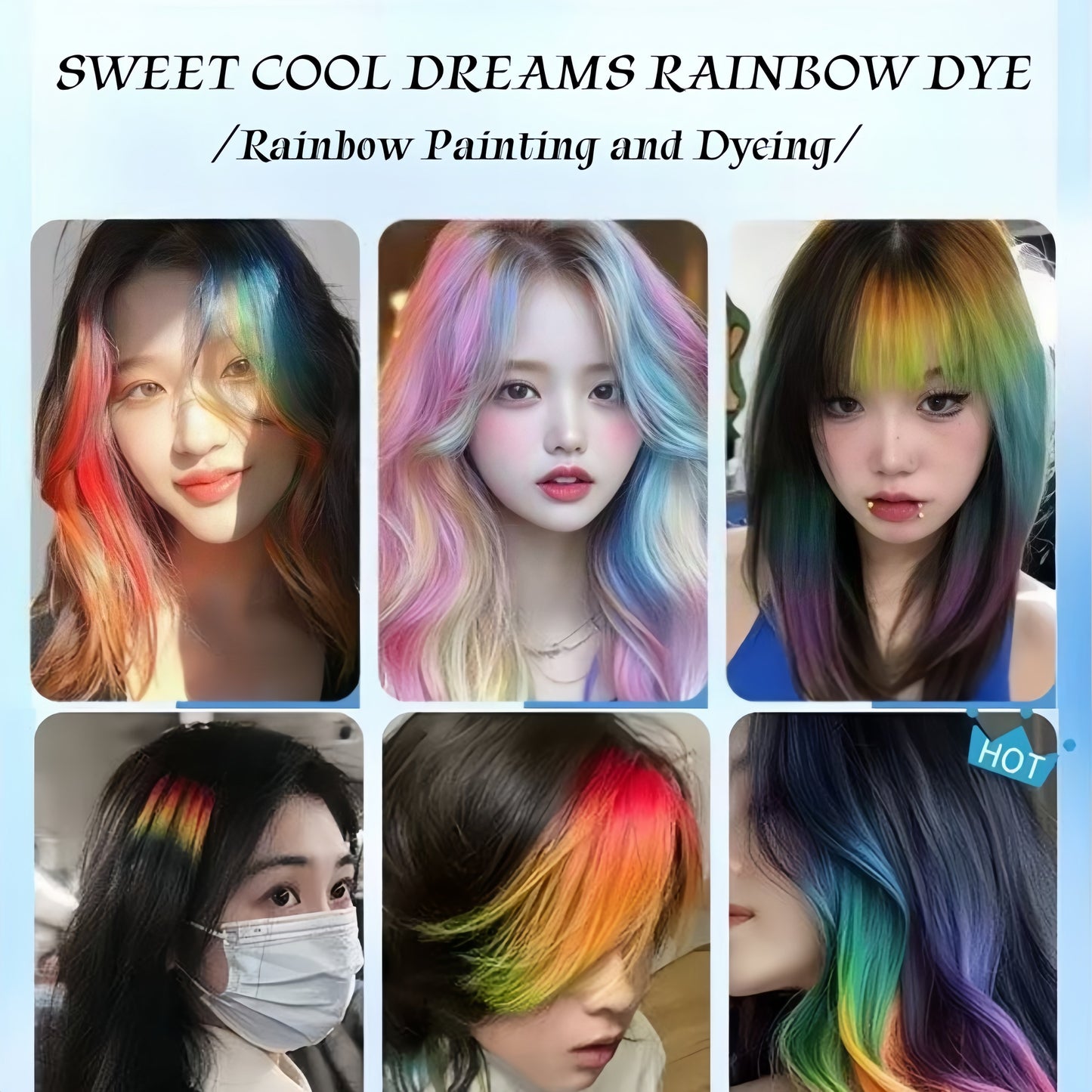 hair coloring powder, disposable fast color