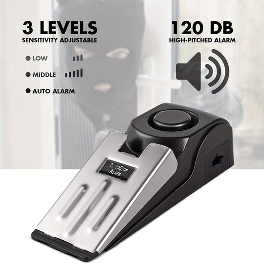 Alarm safety door blocker