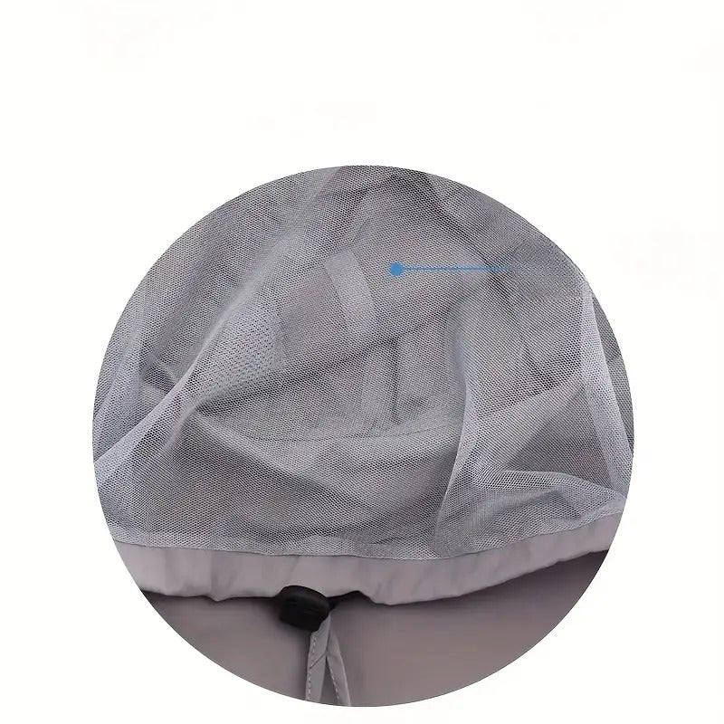 Breathable Mesh Sun Hat with Integrated Face Mask and Shawl