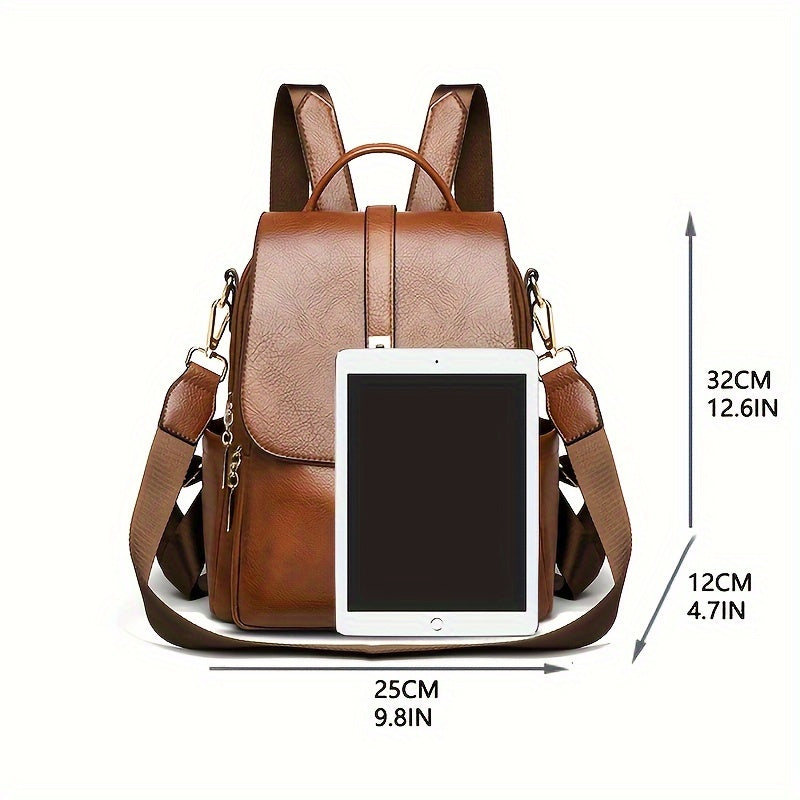 Vintage Anti-Theft Backpack Purse