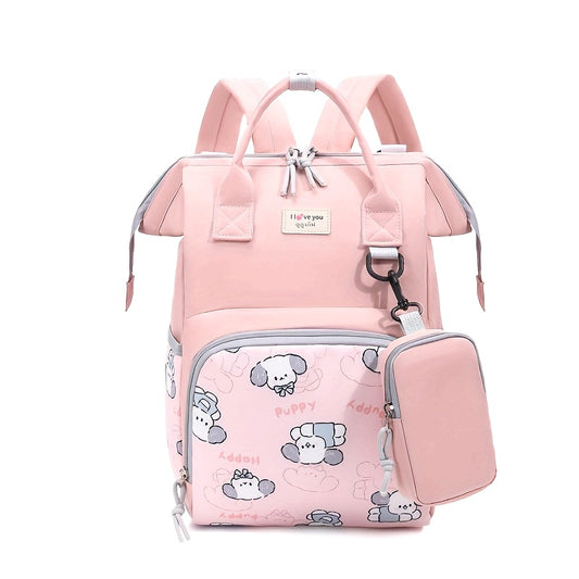 Spacious Cute Cartoon Prints Backpack