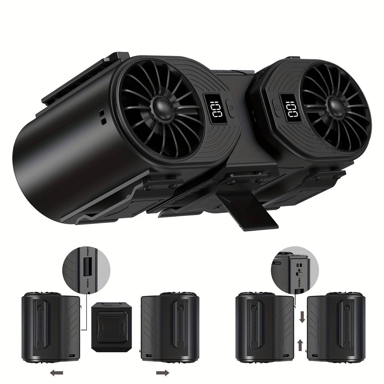 2025 Portable Waist Fan Bladeless Electric Fan