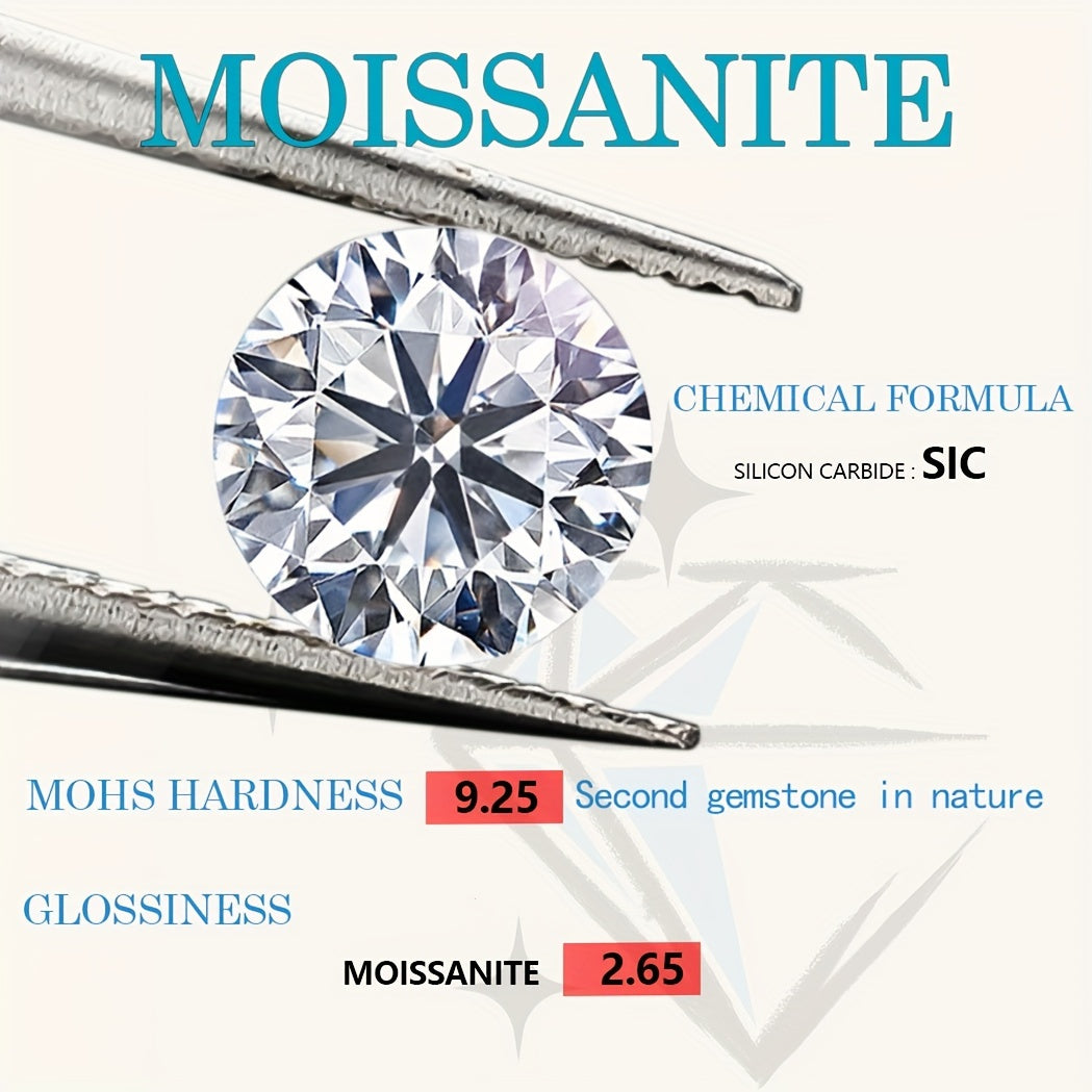 Two pairs of Moissanite Earrings