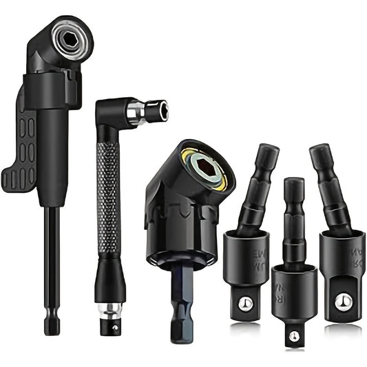 6pcs Right Angle Drill Attachment Set
