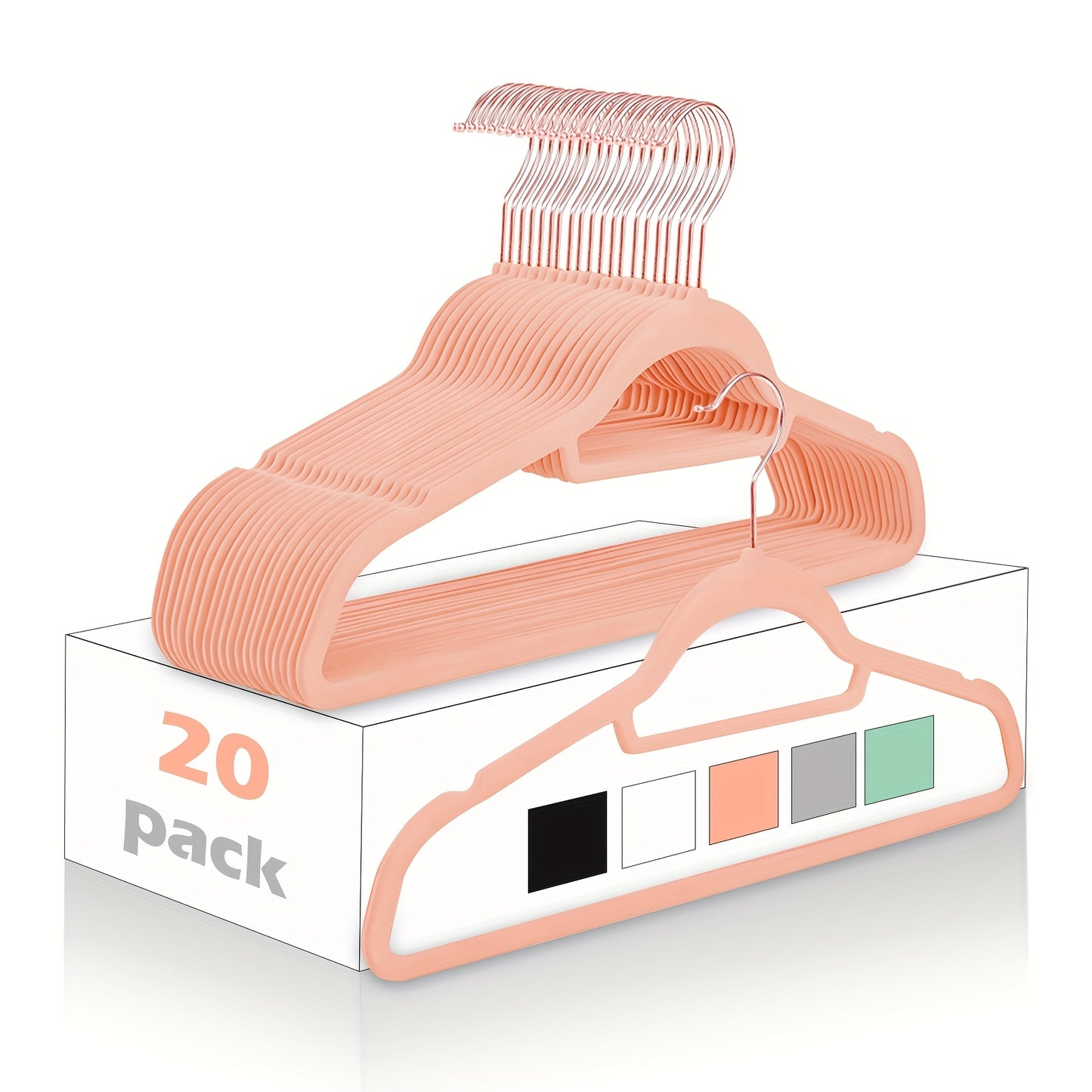 Velvet Hangers 20pcs - Non-Slip Clothes Hangers
