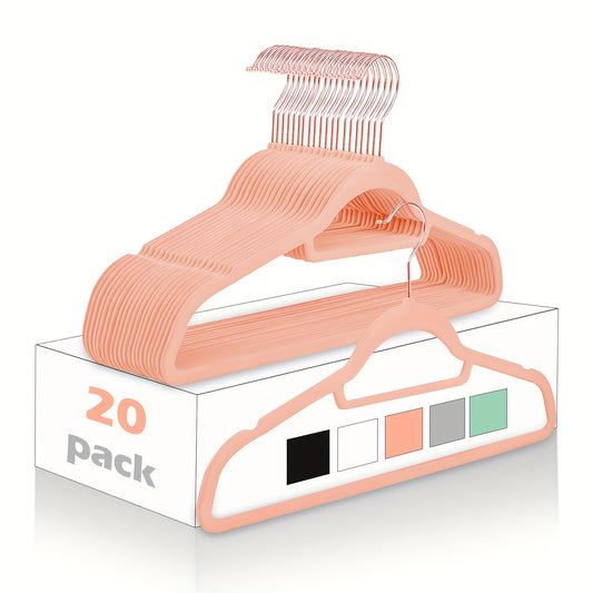 Velvet Hangers 20pcs - Non-Slip Clothes Hangers