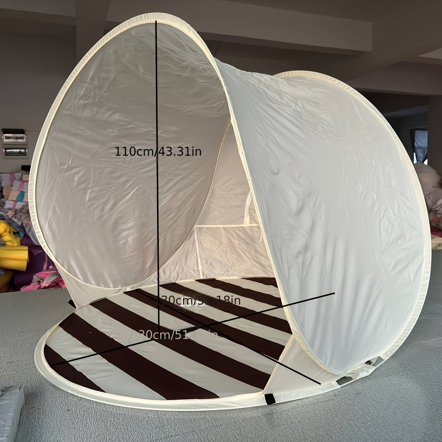 1 quick-setup oval pop-up tent
