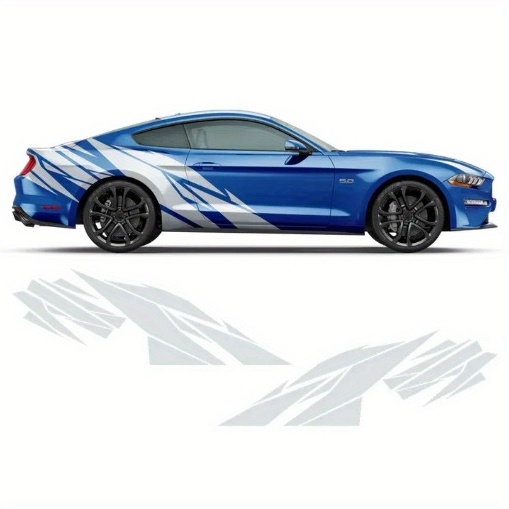 Vinyl Racing Stripes - Long, Bold Side Decals for Sports Cars