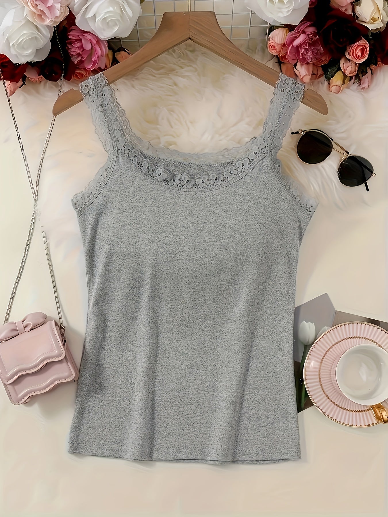 Women's Plus Size Lace Camisole