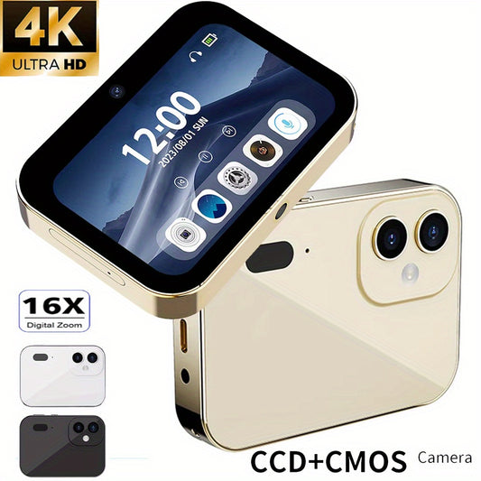 4K Ultra HD Touchscreen Mini Digital Camera (32GB Card Included)
