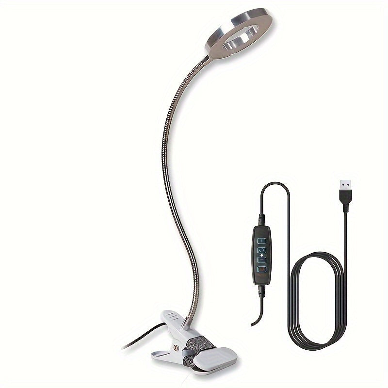 With clip 5V USB LED Magnifying Glass - 3 Color Mode，