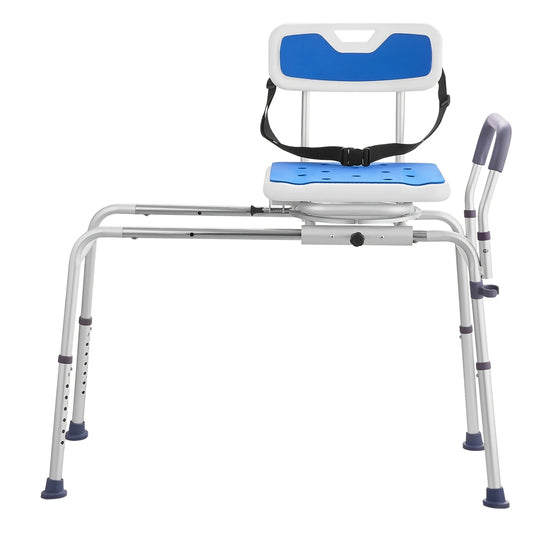 Sliding Tub Transfer Bench With 360° Swivel Seat