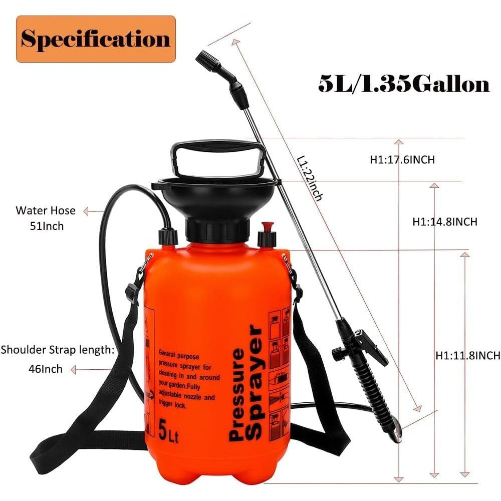 1.3Gal/5L Garden Sprayer