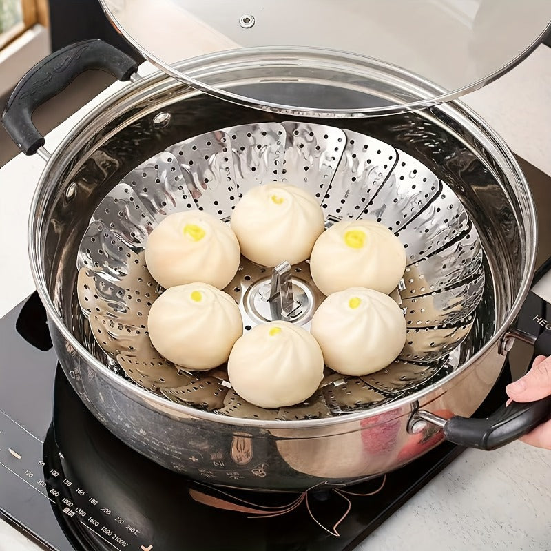 1 Heavy-Duty Folding Steamer Basket