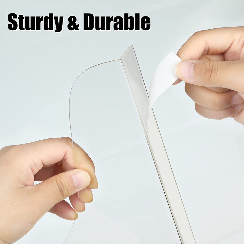 2-Pack Clear Acrylic Bathroom Splash Guard