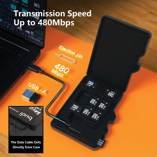 Black Multi-Function Portable Card Reader