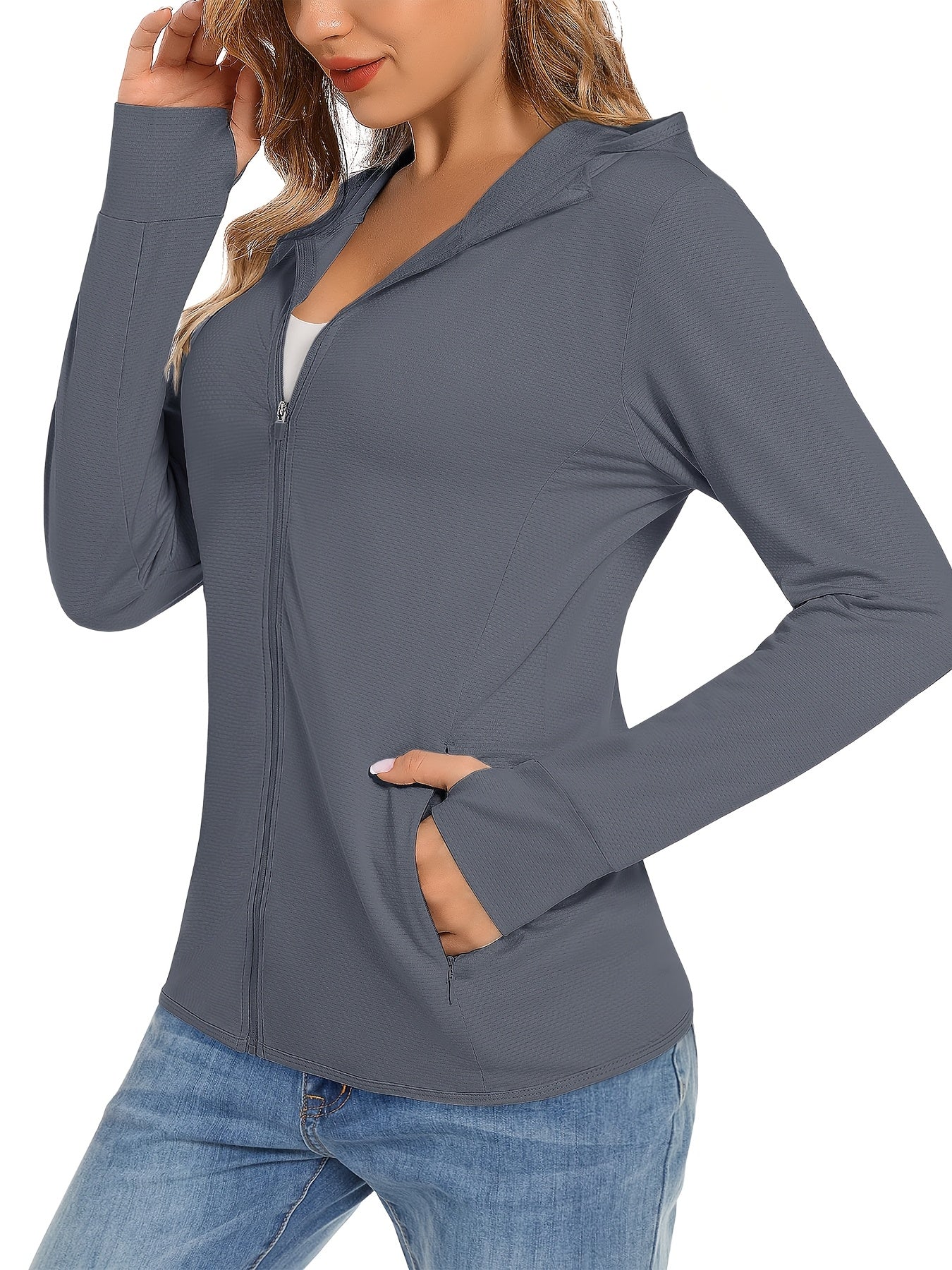 Women's Hooded Sun Shirt UV Protection Top