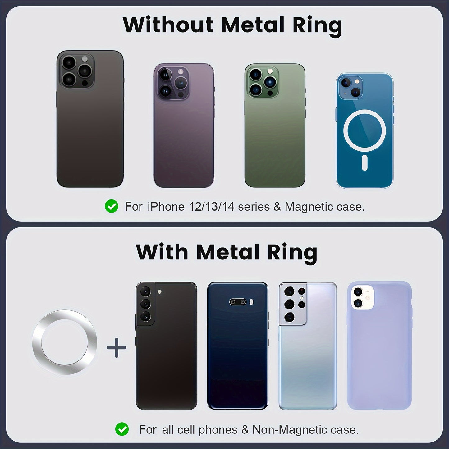 Foldable Magnetic Car Phone Holder