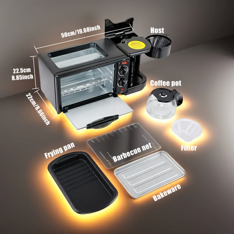 [Portable Oven] Equipped with A Non-stick Die-cast Grill