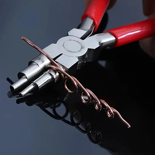 6-in-1 Jewelry Making Pliers Carbon Steel Looping Wrapping Pliers
