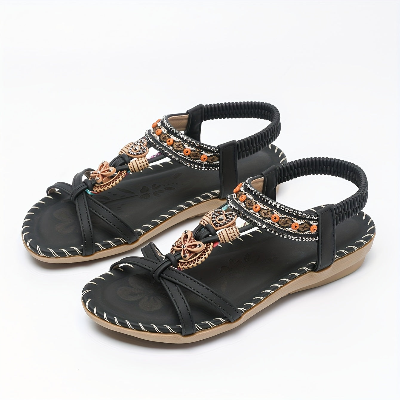 Women'S Rhinestone Butterfly Flat Sandals