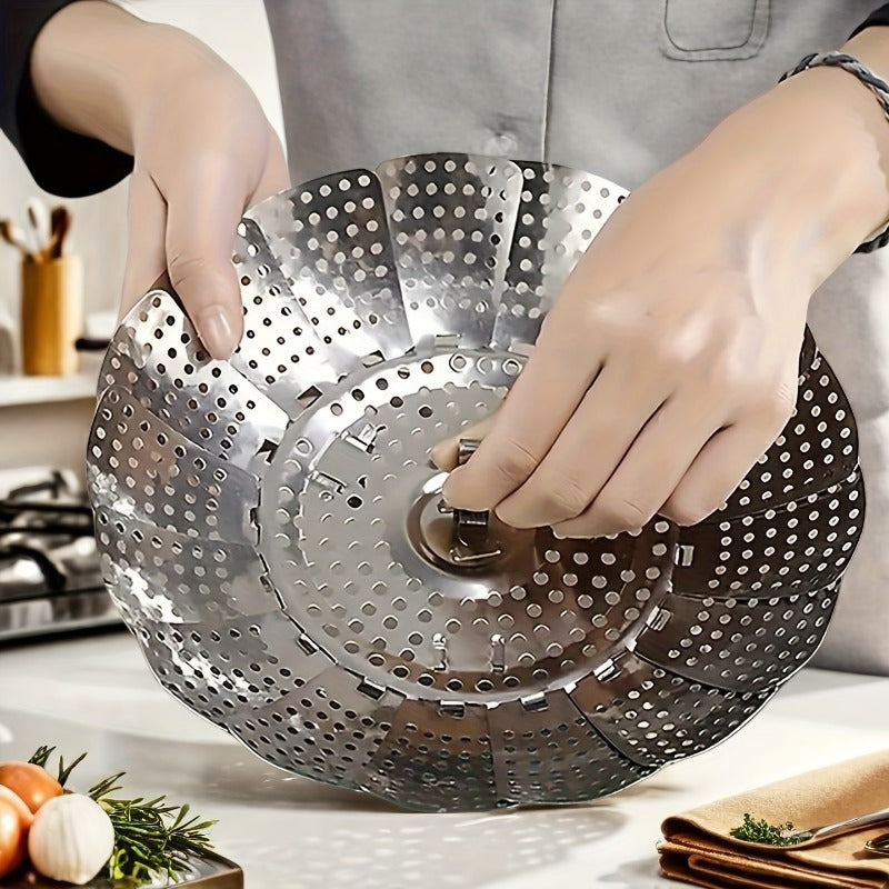 1 Heavy-Duty Folding Steamer Basket