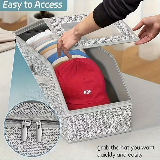 Large Capacity Stackable Hat & Accessory Organizer Storage Box