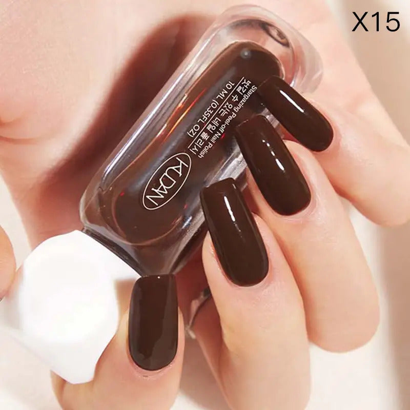 6pcs/SET-10ml Nail Polish Quick Drying Water-Based Off Nail Polish
