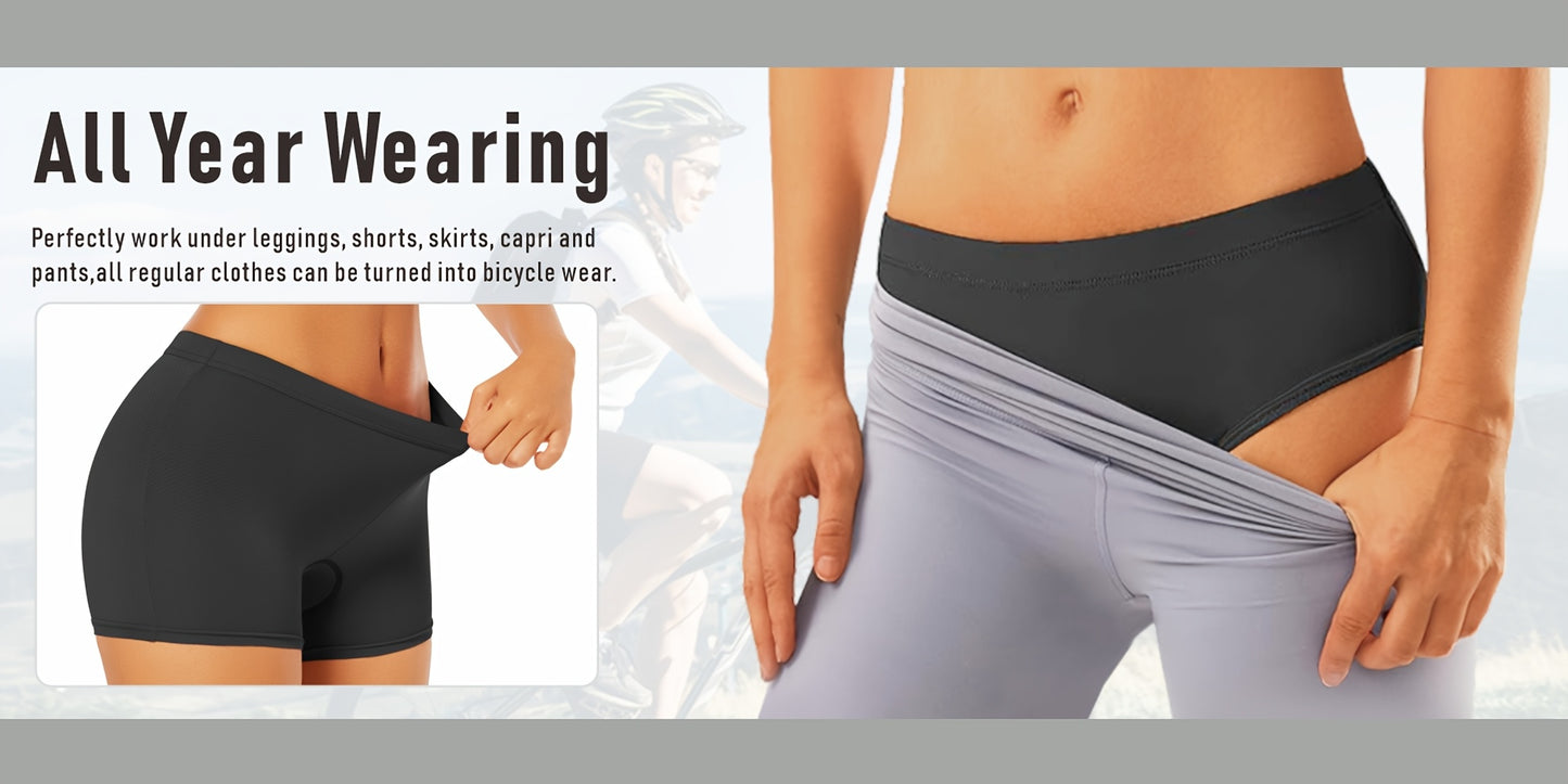 Women's 4D Padded Gel Cycling Undershorts