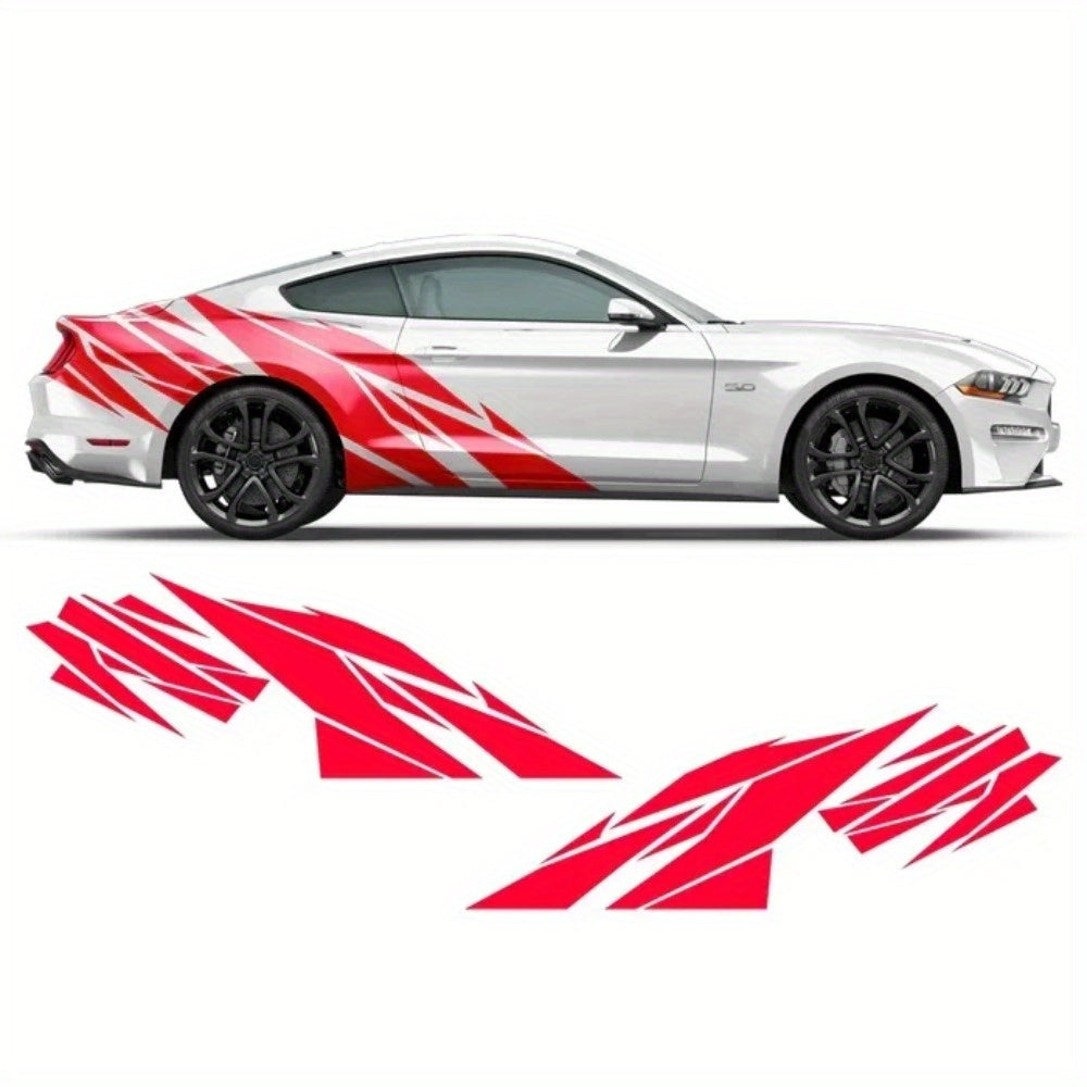 Vinyl Racing Stripes - Long, Bold Side Decals for Sports Cars