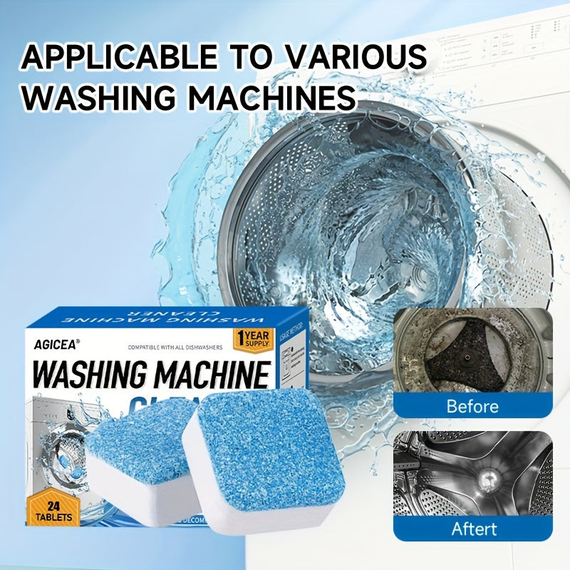 24pcs Washing Machine Foaming Cleaner
