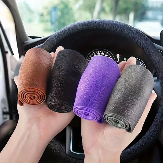 8pcs Ultra-thin Silicone Anti-slip Car Steering Wheel Protective Cover