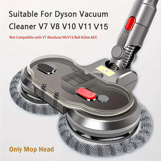 V200PCT Compatible Electric Mop Head, Featuring a Detachable Water Tank And Six Cloths Included