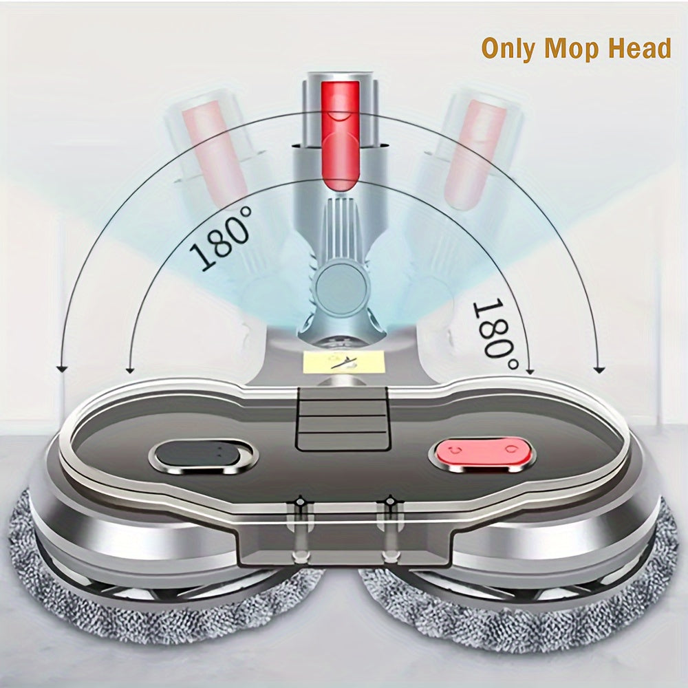 V200PCT Compatible Electric Mop Head, Featuring a Detachable Water Tank And Six Cloths Included
