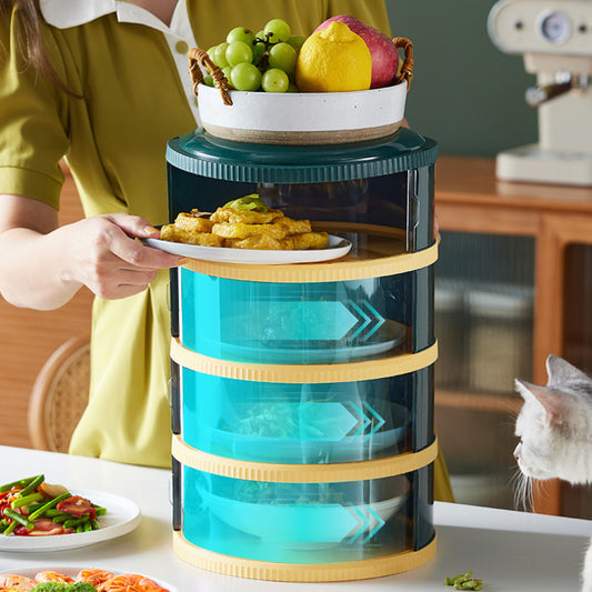 Multi layer food lid storage box