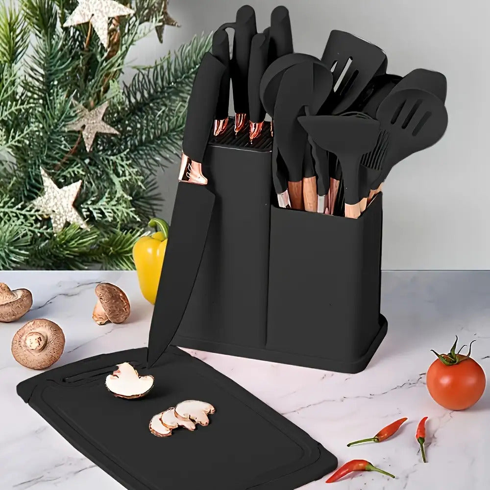 Bucket Silicone Kitchenware Set Of 19 Pieces