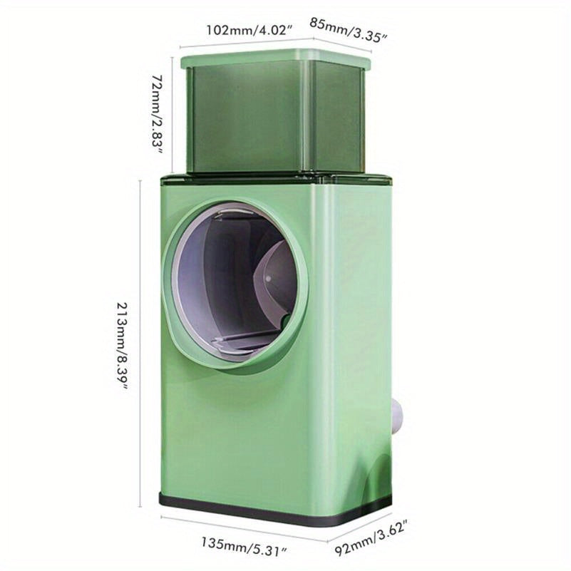 Upgraded Manual Rotary Cheese Grater & Vegetable Slicer