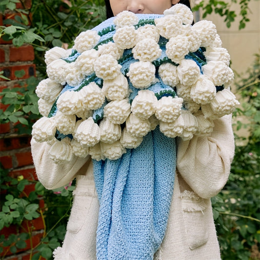Soft French Style 1pc Rose Bouquet Throw Blanket