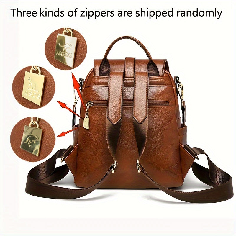 Vintage Anti-Theft Backpack Purse