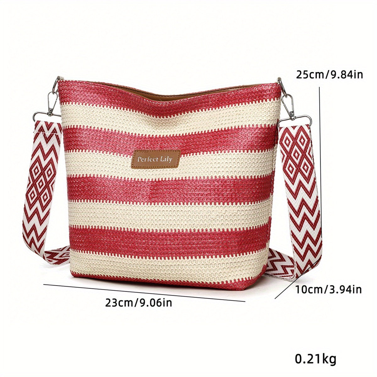Women's Elegant Woven Crossbody Bag