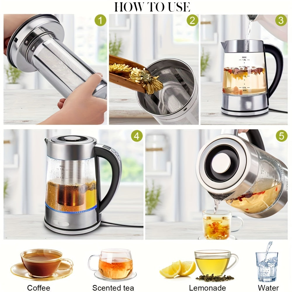 1.8L Electric Glass Kettle
