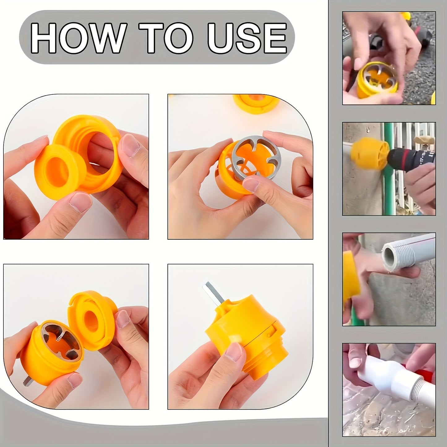 11pcs Plastic Pipe Threading Tool Set