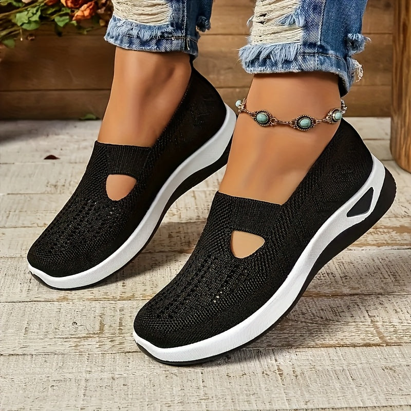 Women Orthopedic plaid Slip On Sneakers