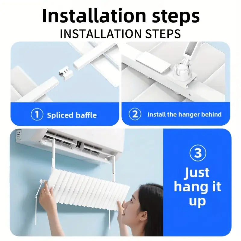 2pcs  2025 new easy to use air conditioner air deflector