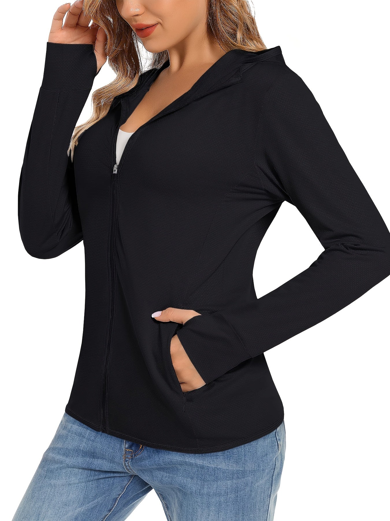Women's Hooded Sun Shirt UV Protection Top