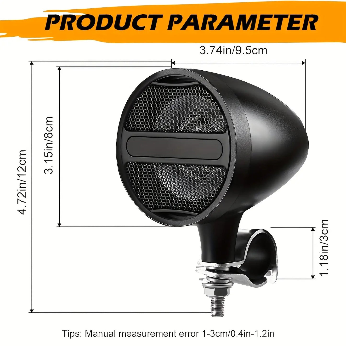 Wireless Motorcycle Audio Stereo Speaker