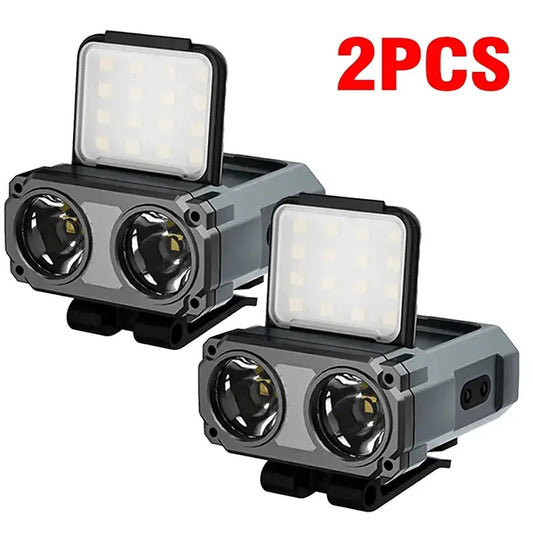 2pcs Hat Clip Light LED Sensor Headlamp