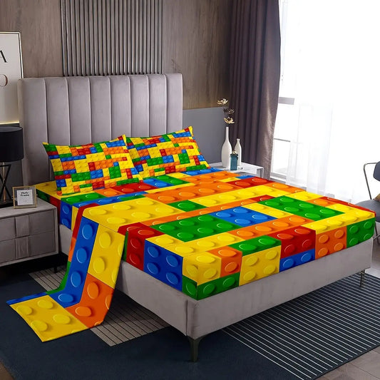 4pcs Games Bed Sheet Set