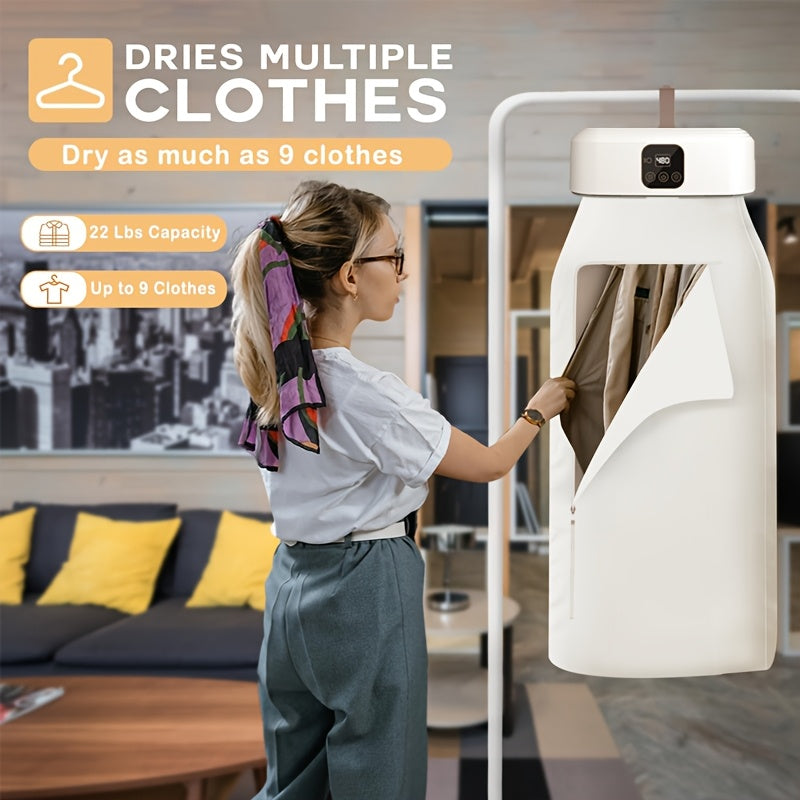 Upgraded Portable Mini Dryer with Timer Function