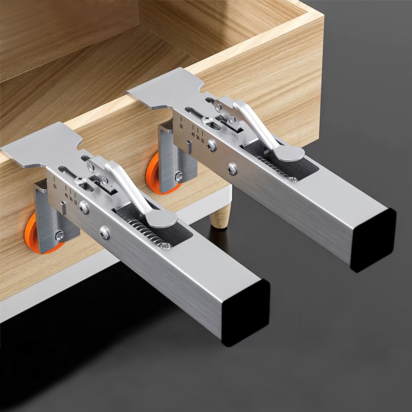Durable 1pc Adjustable Metal Drawer Clamp with Telescopic Panel Holder